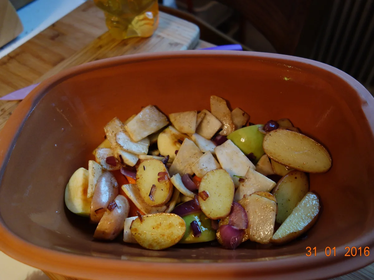 Rezept: Hühnerfilet im Römertopf Bild Nr. 4133 Hühnerfilet im Römertopf - Rezept - Bild Nr. 4133