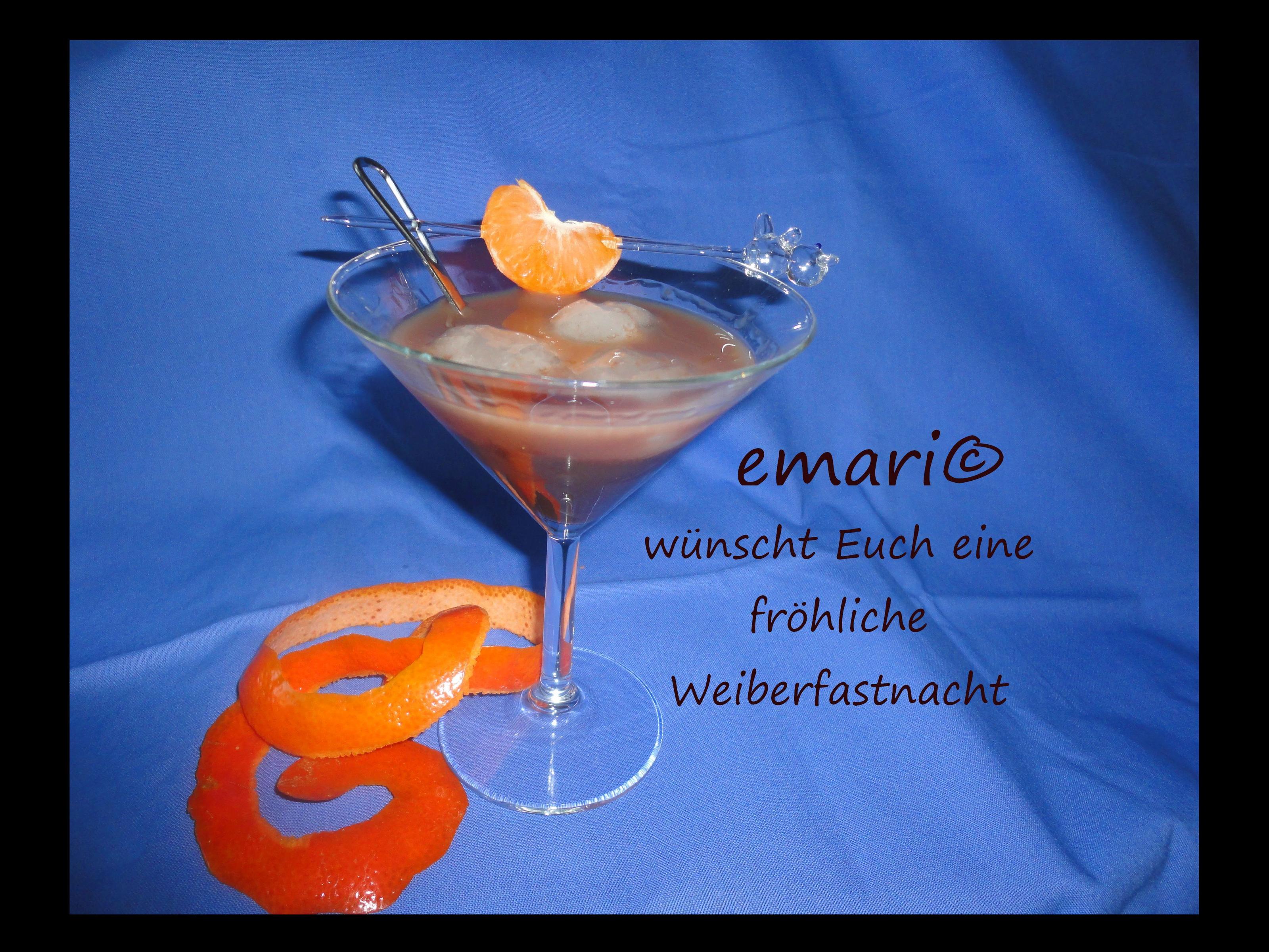 Bilder für Amadeus Karnevals Cocktail mit feinem Orangen-Schoko Aroma - Rezept