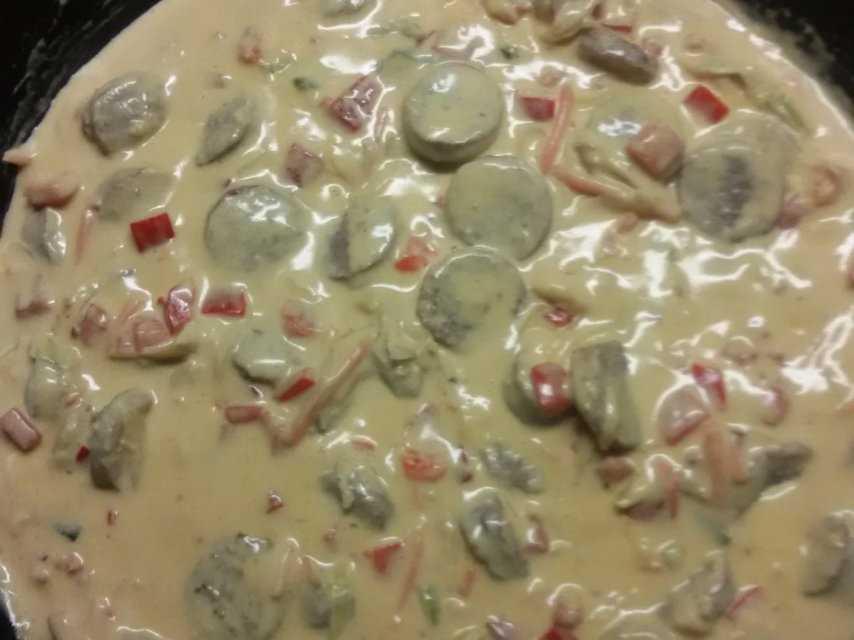 Bratwurst Pfanne mit Gemüse - Rezept - Bild Nr. 4162