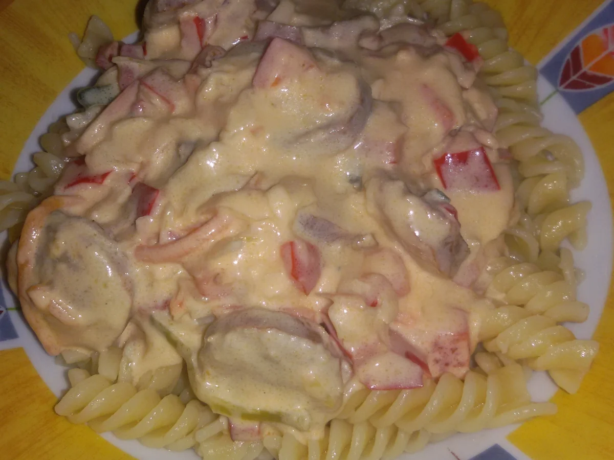 Bratwurst Pfanne mit Gemüse - Rezept - Bild Nr. 4165