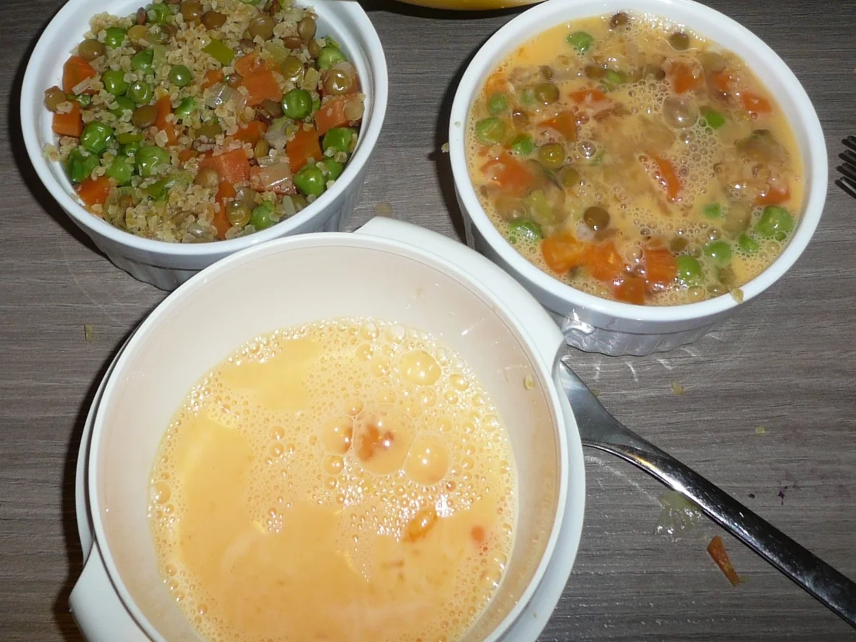 Bulgur Töpfchen mit Gemüse. - Rezept - Bild Nr. 4163