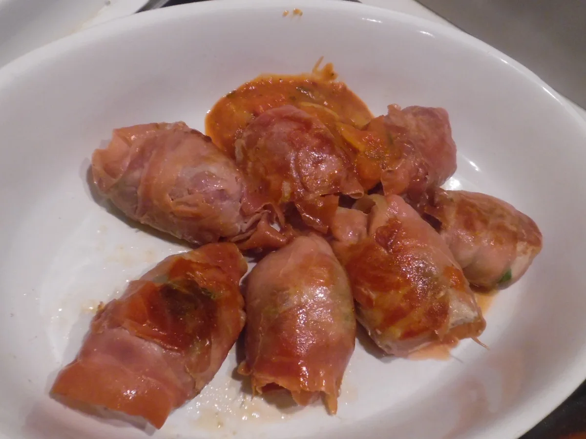 Schweine-Medaillons "Caprese" mit Spaghettini - Rezept - Bild Nr. 4165