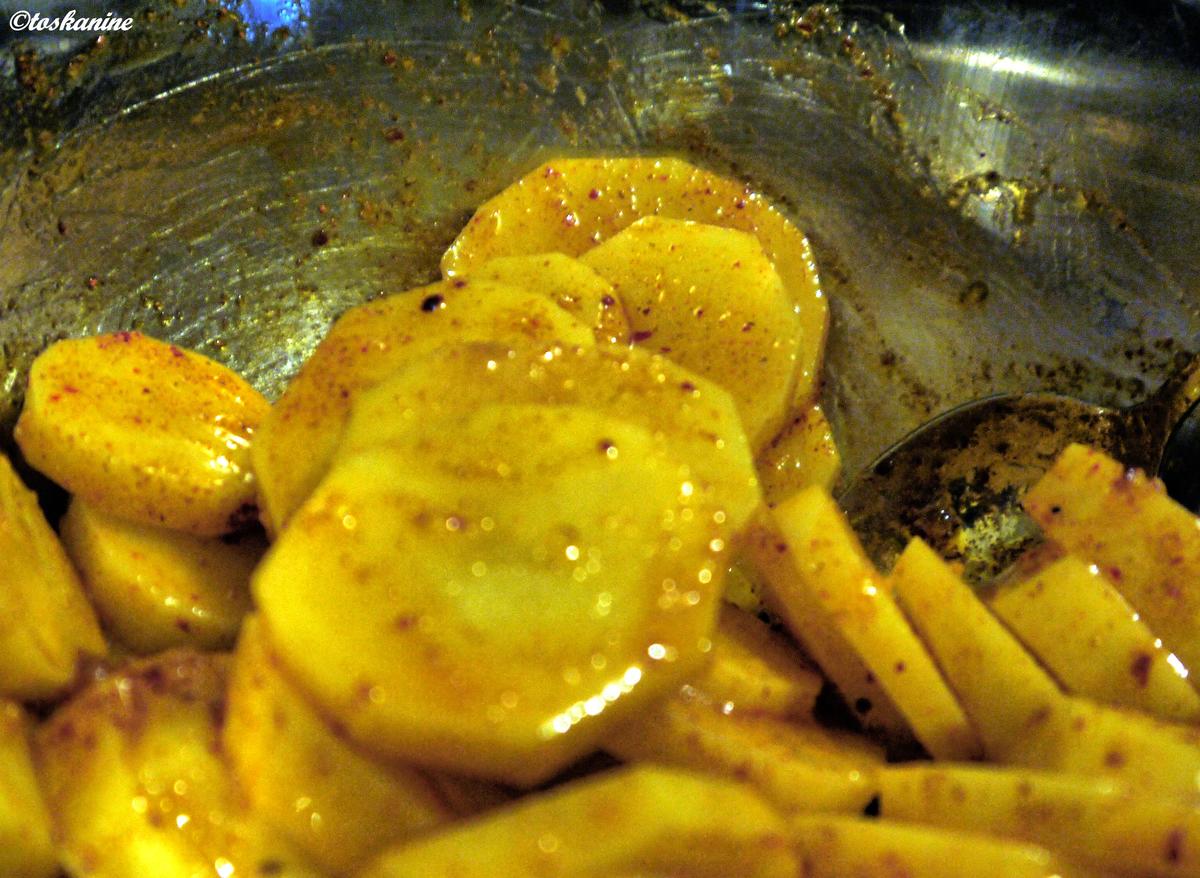 Pikante Kartoffelscheiben aus dem Backofen - Rezept - Bild Nr. 4174