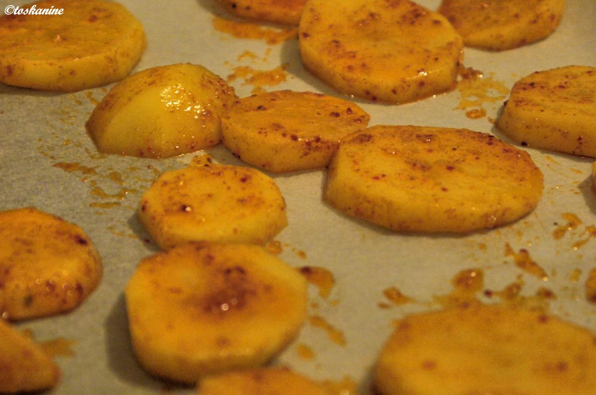 Pikante Kartoffelscheiben aus dem Backofen - Rezept - Bild Nr. 4176