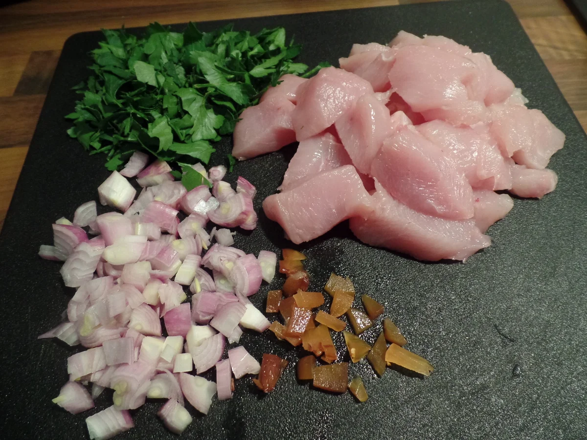 Rezept: Tomatennudeln mit Hähnchen Bild Nr. 4164 Tomatennudeln mit Hähnchen - Rezept - Bild Nr. 4164