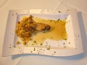 Kaninchen spanische Art mit Kichererbsen - Rezept