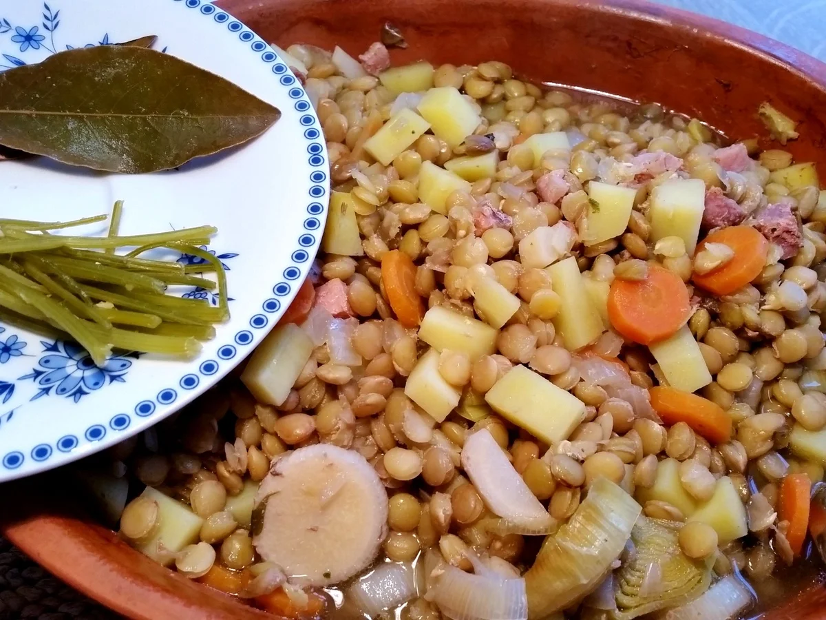 Rezept: Linsensuppe aus dem Römertopf Bild Nr. 4200 Linsensuppe aus dem Römertopf - Rezept - Bild Nr. 4200