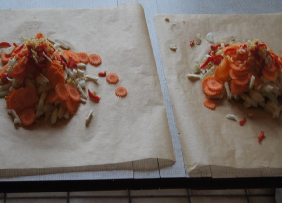 Hähnchenbrustfilet mit Fenchel-Gemüse im Backpapierpäckchen - Rezept - Bild Nr. 4208