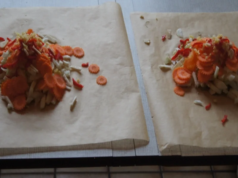 Hähnchenbrustfilet mit Fenchel-Gemüse im Backpapierpäckchen - Rezept - Bild Nr. 4208