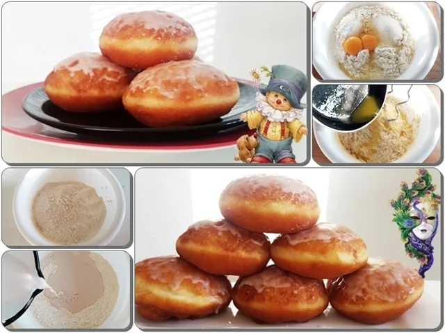 Goldbraun gebackene Faschingskrapfen mit feinem Fruchtaufstrich  gefüllt - Rezept - Bild Nr. 4216