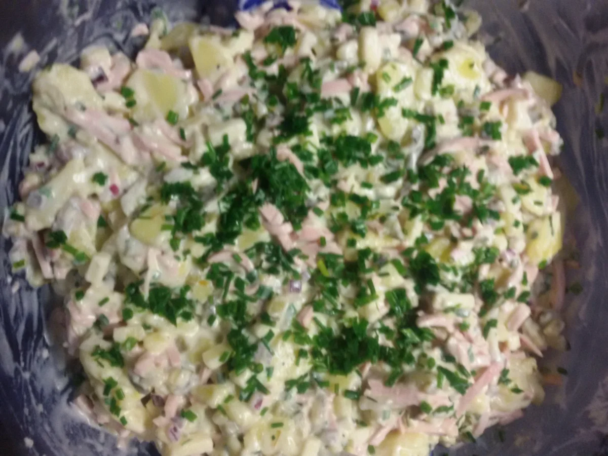 Kartoffelsalat mit Fleischsalat - Rezept - Bild Nr. 4226