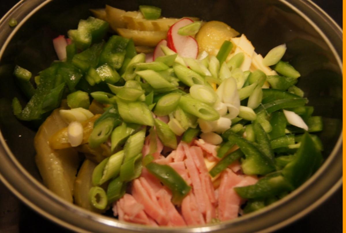 Käse-Schinken-Gemüse-Salat - Rezept - Bild Nr. 4250