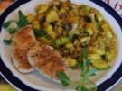 Puten-Ministeaks mit Zucchini-Champignon-Gemüse - Rezept - Bild Nr. 4267