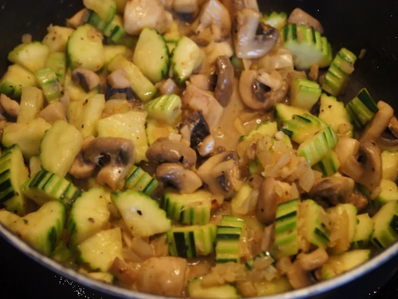 Puten-Ministeaks mit Zucchini-Champignon-Gemüse - Rezept - Bild Nr. 4276
