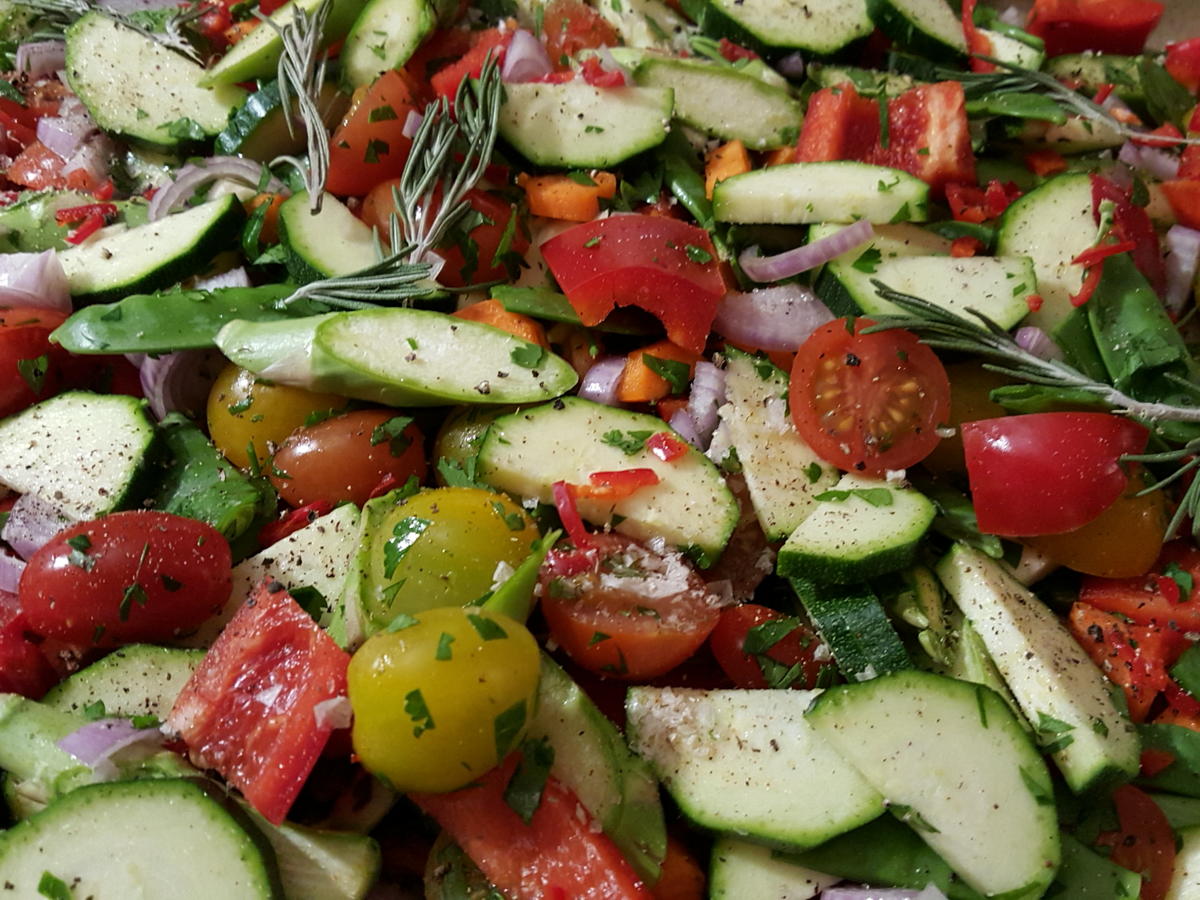 Black Angus Filet an Herrlichem Blechgemüse Rezept kochbar.de