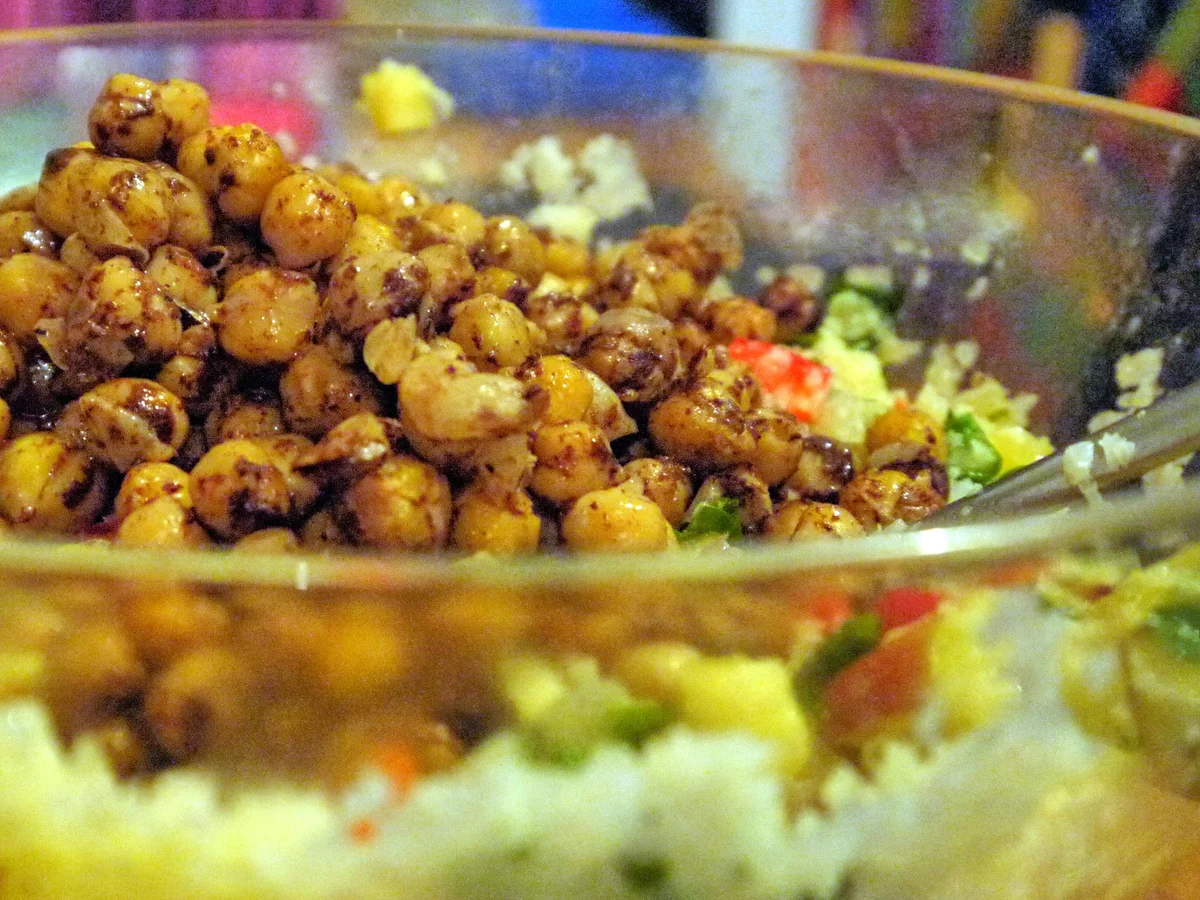 Lauwarmer Blumenkohlsalat mit Limetten-Senf-Dressing - Rezept - Bild Nr. 4300