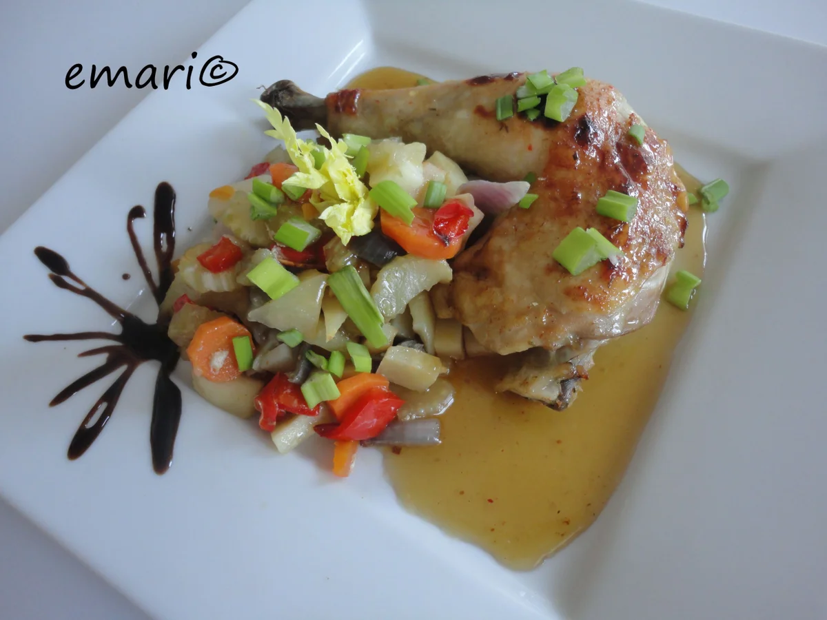 Asia Hühnchen aus dem Römertopf - Rezept - Bild Nr. 4334