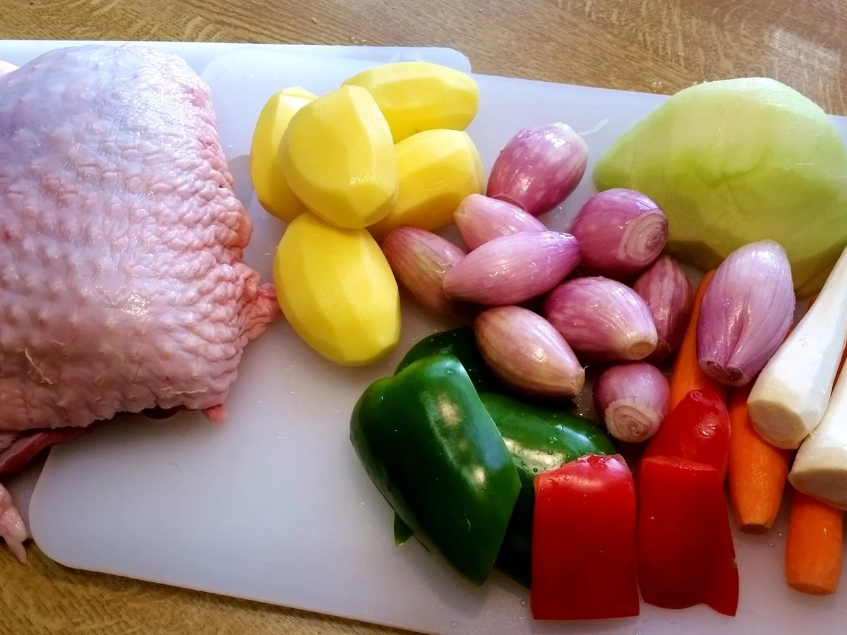 Putenkeule, komplett mit Beilagen aus dem Römertopf ... - Rezept - Bild Nr. 4334