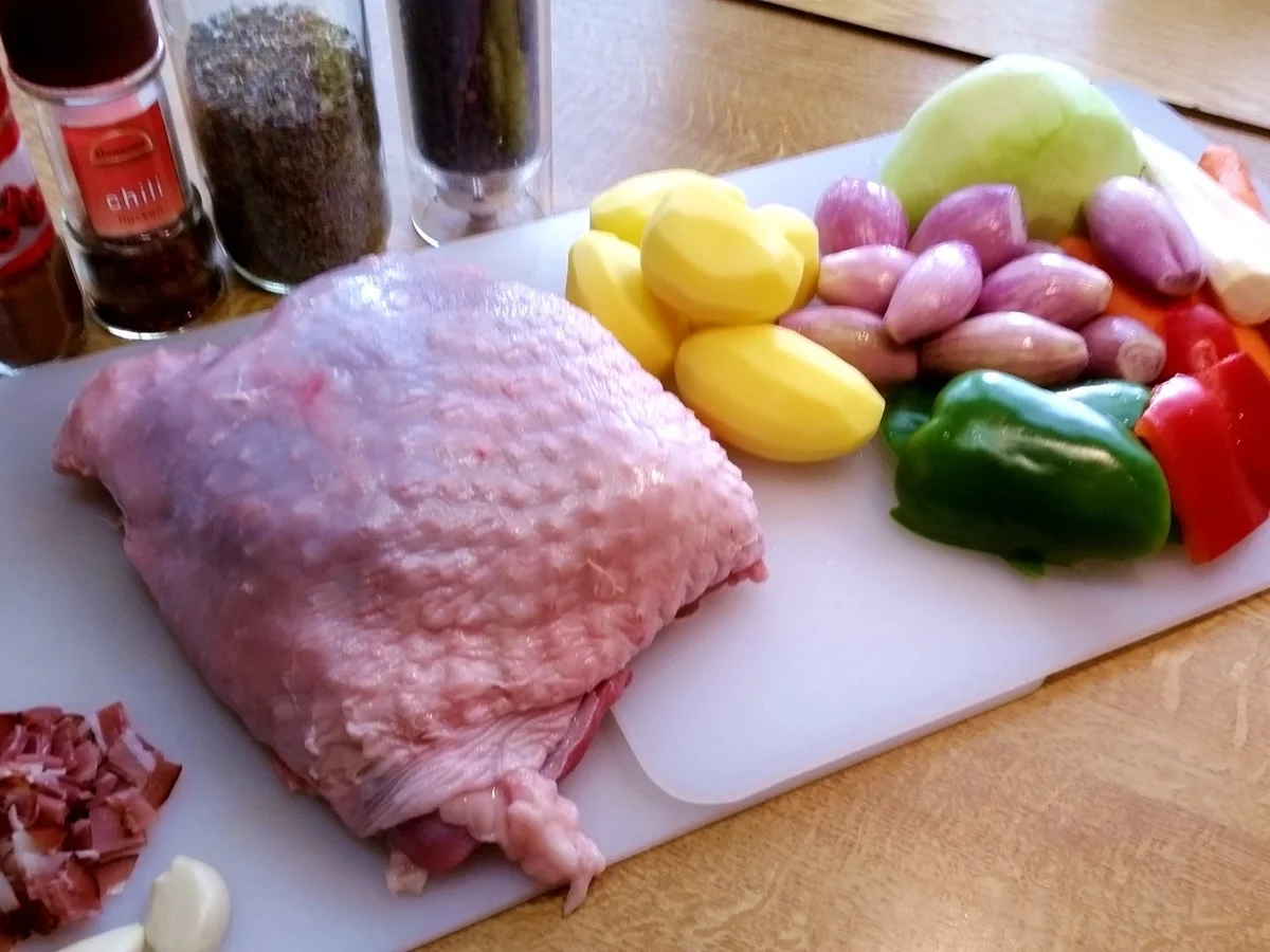 Putenkeule, komplett mit Beilagen aus dem Römertopf ... - Rezept - Bild Nr. 4335