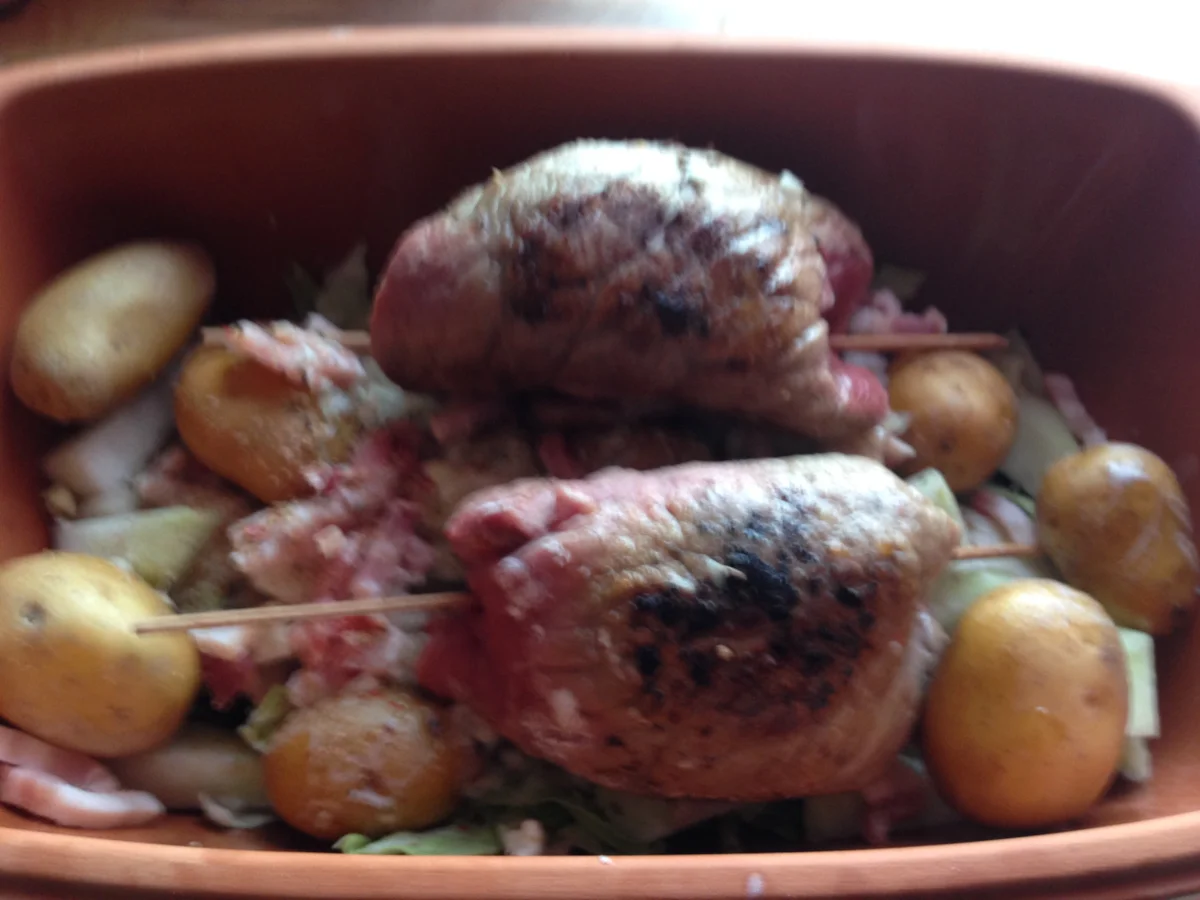 Rinderrouladen auf Wirsing Kohlrabigemüse mit Drillingen aus dem Römi - Rezept - Bild Nr. 4336