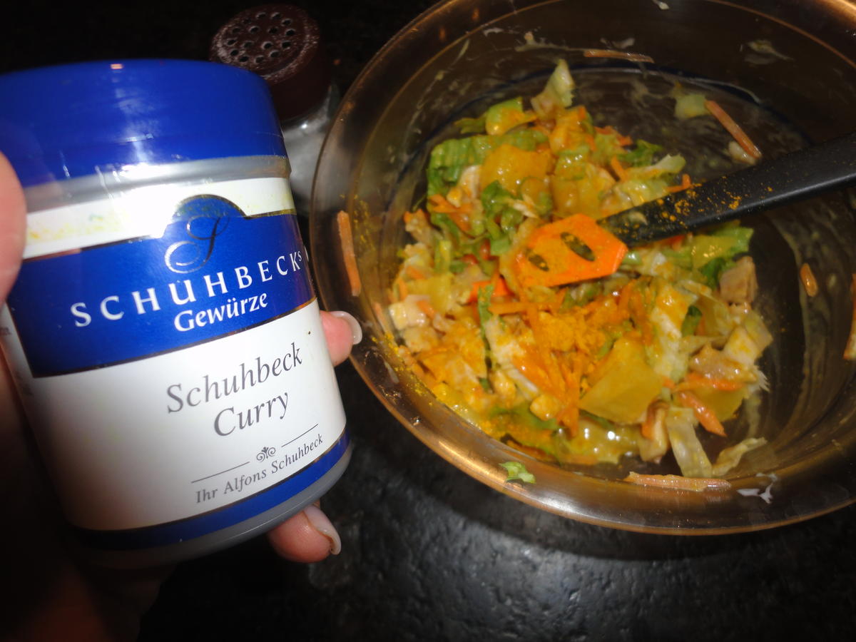 Hühner Curry Salat - Rezept - Bild Nr. 4370