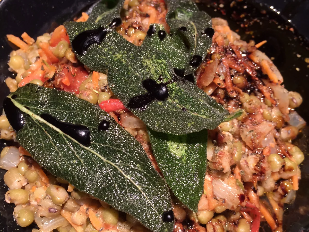 Rezept: Mungobohnen mit Balsamicodressing und Salbei Bild Nr. 4344 Mungobohnen mit Balsamicodressing und Salbei - Rezept - Bild Nr. 4344