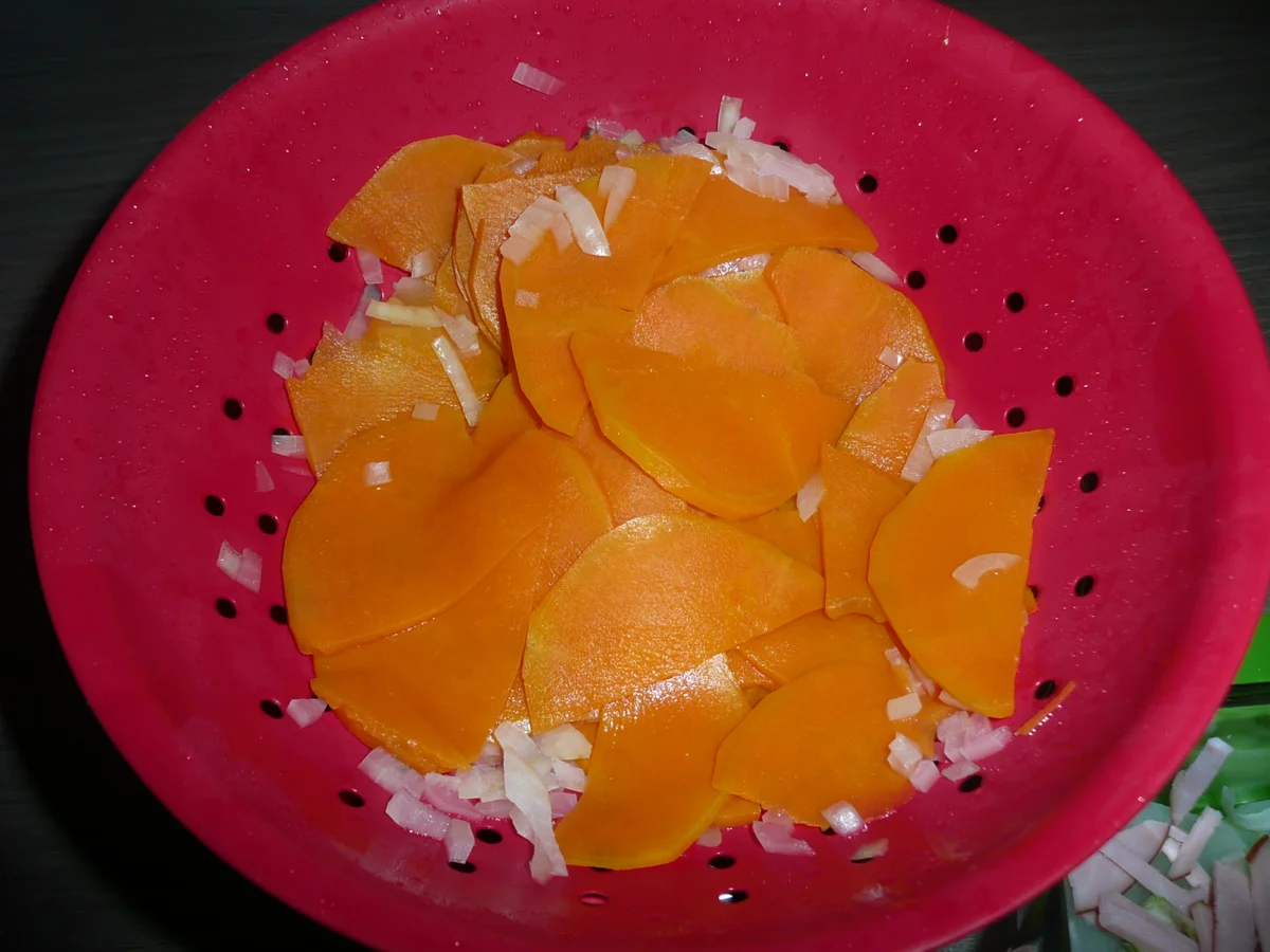 Kohlrabi - Süßkartoffel - Gratin mit Kasseler Lachsbraten. - Rezept - Bild Nr. 4341