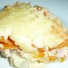 Kohlrabi - Süßkartoffel - Gratin mit Kasseler Lachsbraten. - Rezept - Bild Nr. 4347