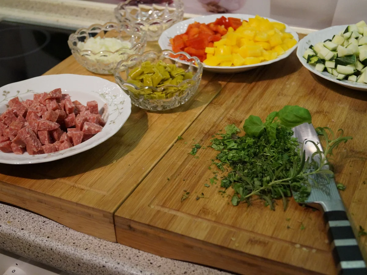 überbackene Penne mit mediterranem Gemüse - Rezept - Bild Nr. 4350