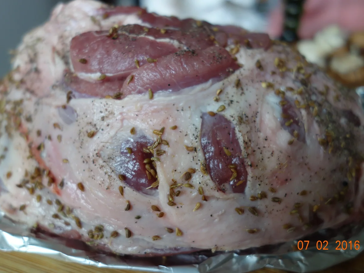 Irische Lammkeule im Römertopf - Rezept - Bild Nr. 4359