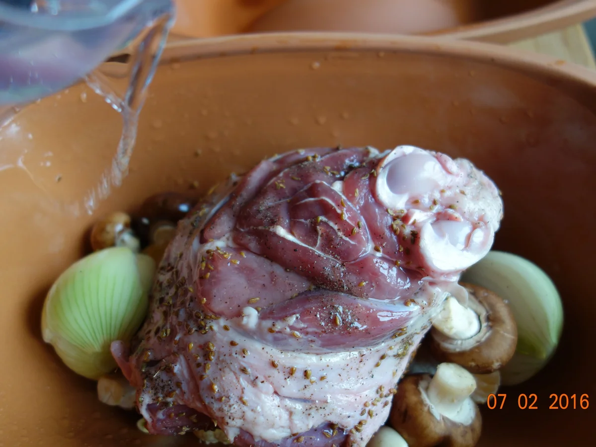 Irische Lammkeule im Römertopf - Rezept - Bild Nr. 4361