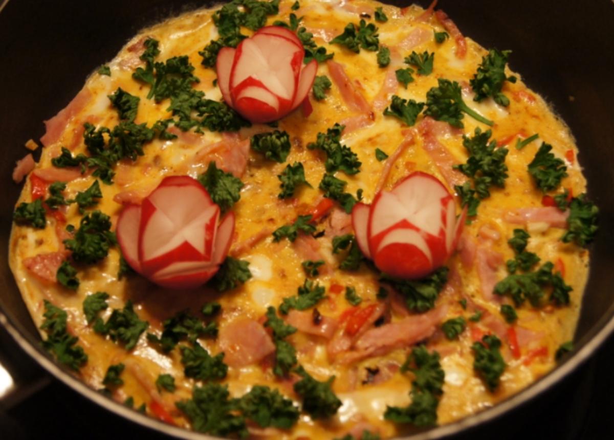 Pikantes Kochschinken-Omelett - Rezept - Bild Nr. 4378