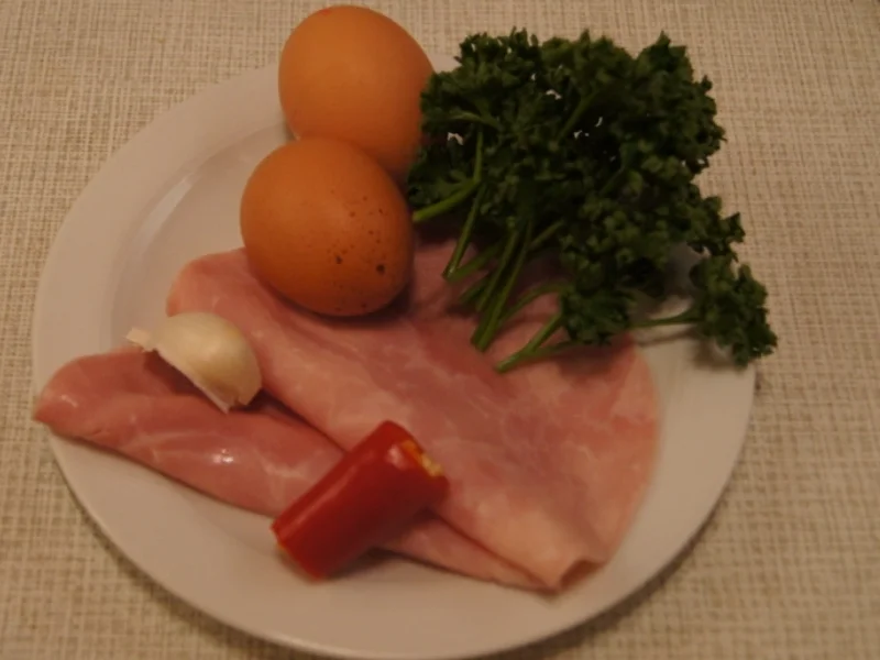 Rezept: Pikantes Kochschinken-Omelett Bild Nr. 4379 Pikantes Kochschinken-Omelett - Rezept - Bild Nr. 4379