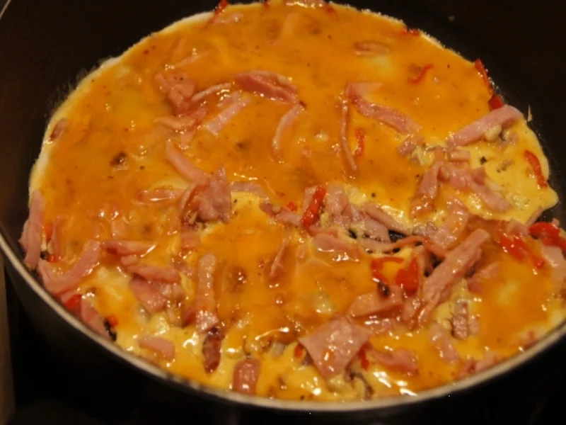 Rezept: Pikantes Kochschinken-Omelett Bild Nr. 4384 Pikantes Kochschinken-Omelett - Rezept - Bild Nr. 4384