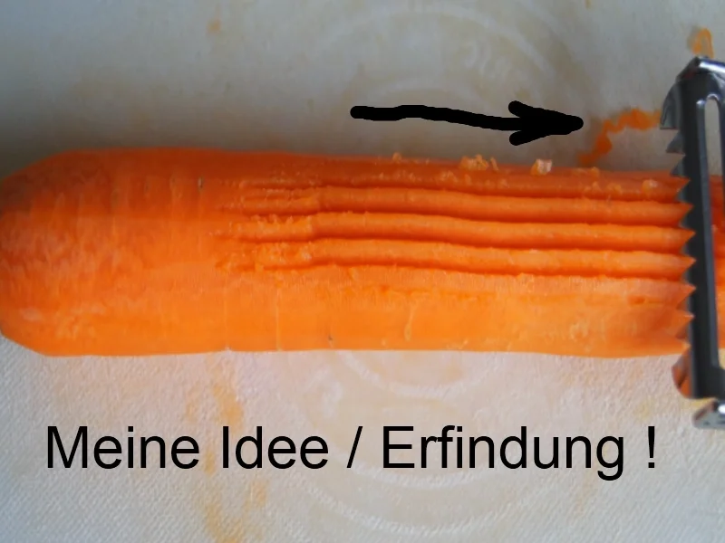 Rezept: Bratwurst mit Erbsen-Möhrenblütengemüse Bild Nr. 4383 Bratwurst mit Erbsen-Möhrenblütengemüse - Rezept - Bild Nr. 4383