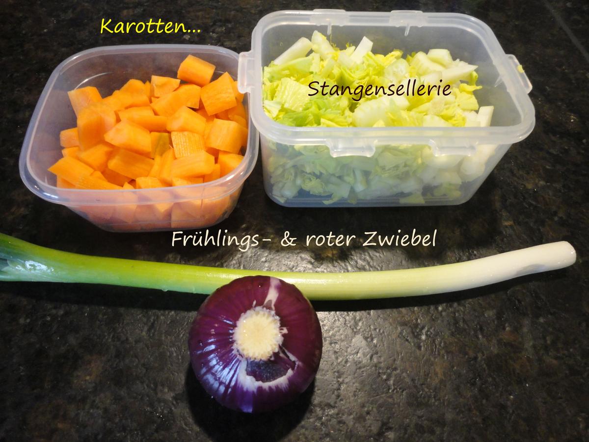 Senfgemüse mit Hühnerleber und Presskartoffel - Rezept - Bild Nr. 4388