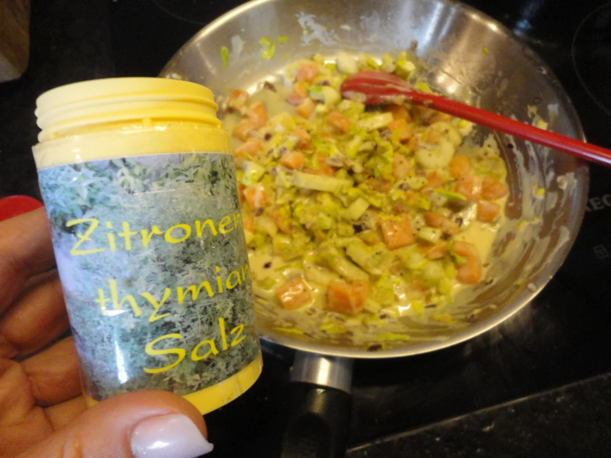 Senfgemüse mit Hühnerleber und Presskartoffel - Rezept - Bild Nr. 4399