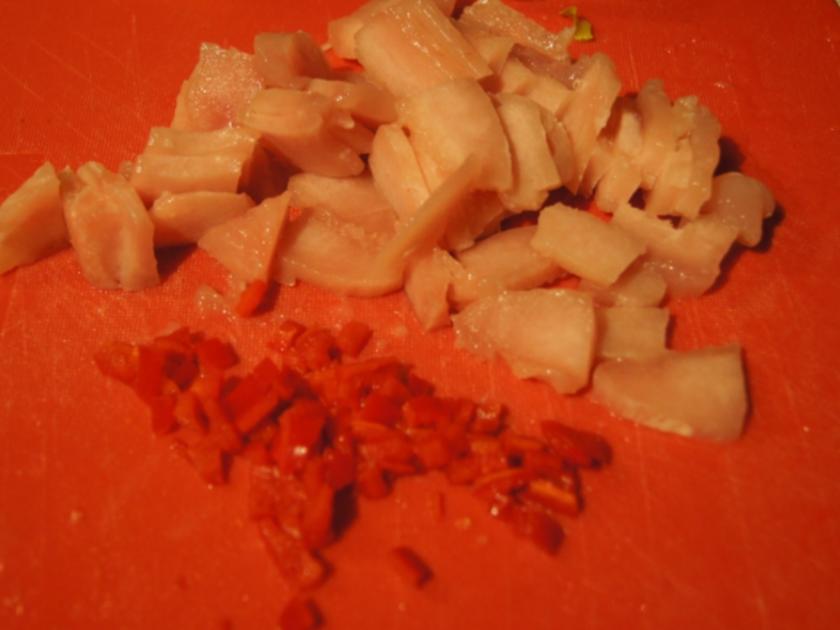 Warmer Baby Pak Choi Salat mit Hähnchenbrustfiletstreifen - einfach ...