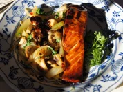 Lachsfilet mit Fenchel und Champignon Gemüse - Rezept - Bild Nr. 4430