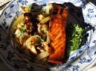 Lachsfilet mit Fenchel und Champignon Gemüse - Rezept - Bild Nr. 4430