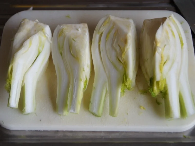 Lachsfilet mit Fenchel und Champignon Gemüse - Rezept - Bild Nr. 4435