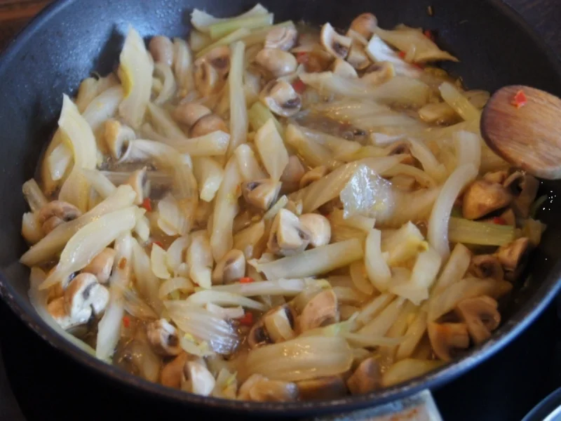 Lachsfilet mit Fenchel und Champignon Gemüse - Rezept - Bild Nr. 4440