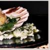 Gebratene Jakobsmuscheln auf Reis-Wakame-Algensalat , Schaumsauce  &  „Perlen“ - Rezept - Bild Nr. 4431