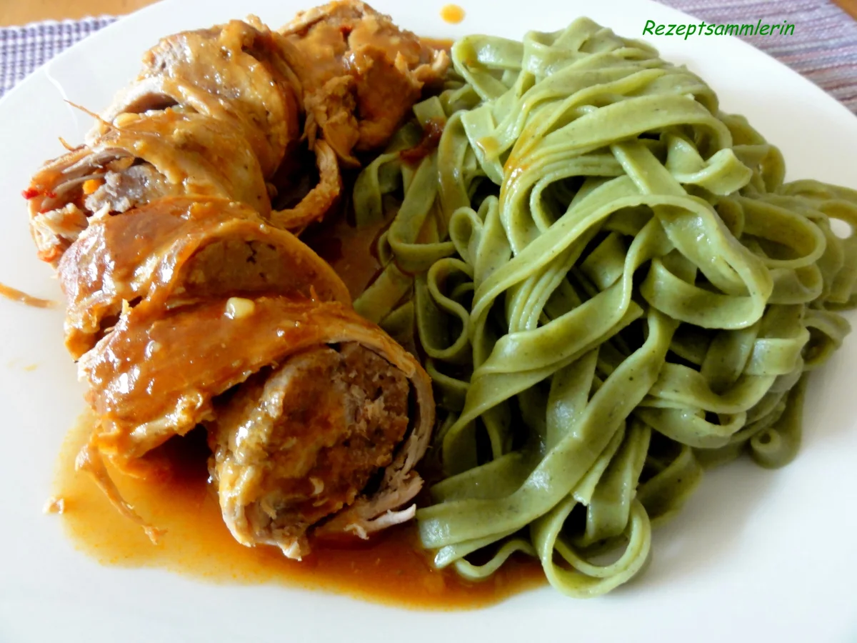 Fleisch:   SCHWEINSROULADEN mit Mettfüllung - Rezept - Bild Nr. 4465
