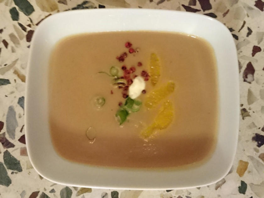 Maronensuppe mit Orangenfilets - Rezept - kochbar.de