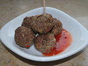 Asia-Hackbällchen mit Sweet-Chili-Sauce - Rezept - Bild Nr. 4465
