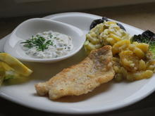 Gebratenes Seelachsfilet mit zweierlei Kartoffelsalat - Rezept - Bild Nr. 4465