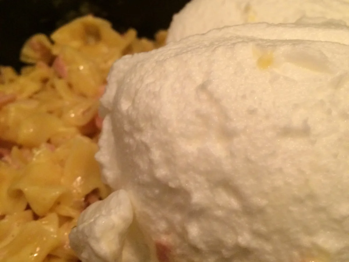 Schinkenfleckerl, überbacken - Rezept - Bild Nr. 4512