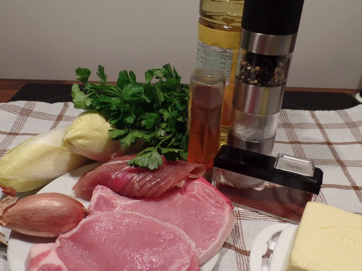 Koteletts mit Speck-Chicoree - Rezept - Bild Nr. 4510