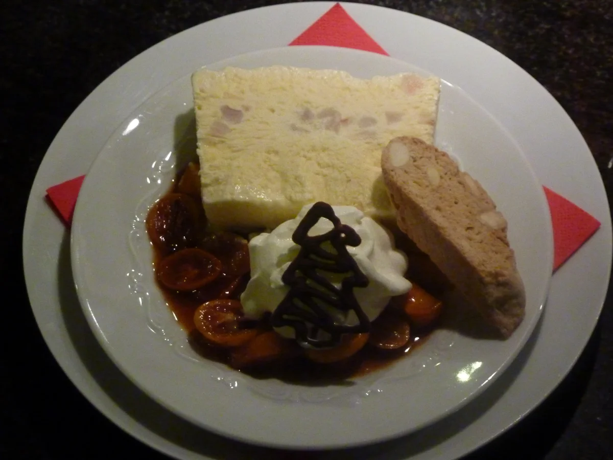 Litschi Parfait mit Kumquats-Kaki Kompott - Rezept - Bild Nr. 4509